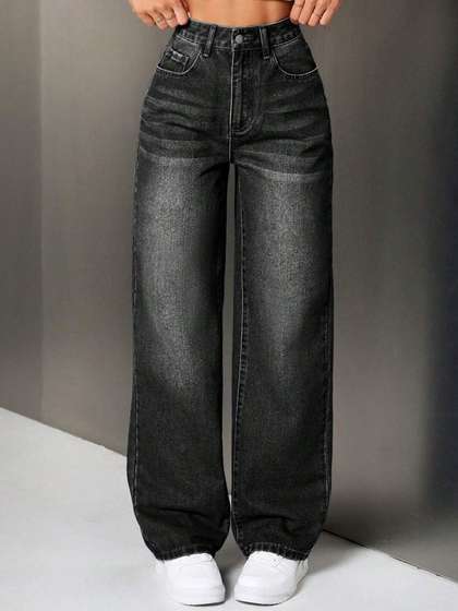 Aadvi Fashion
                          Women Relaxed Fit High-Rise Highly Distressed
                          Light Fade Stretchable Jeans