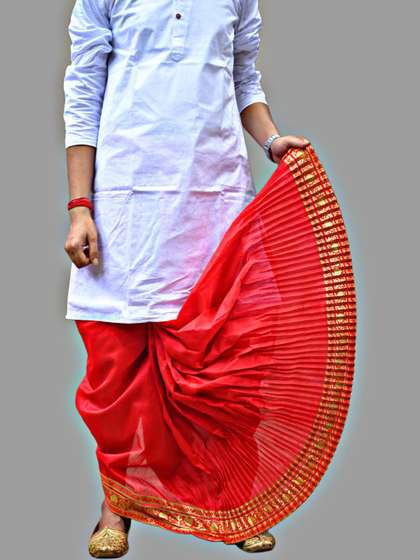 AMIT ONLINE Men
                        Solid Dupion Silk Dhoti Pant