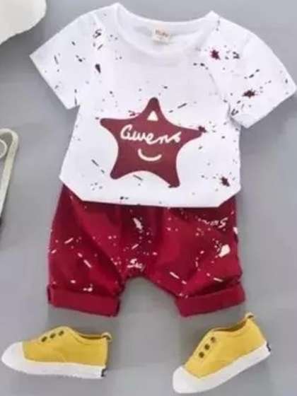 CUTEVIBE Kids-Unisex
                    Pure Cotton Clothing Set