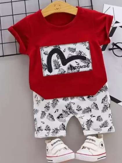 CUTEVIBE Kids-Unisex
                      Pure Cotton Clothing Set
