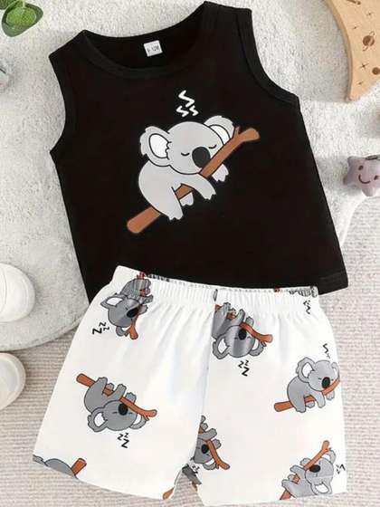 CUTEVIBE Kids-Unisex
                    Pure Cotton Clothing Set
