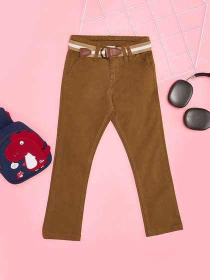 Pantaloons Junior Boys
                    Regular Fit Mid-Rise Trousers