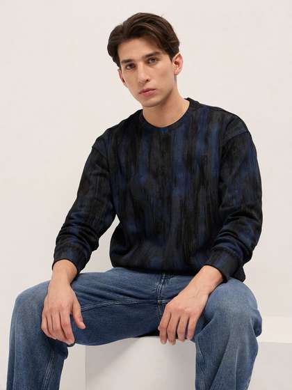 THE BEAR HOUSE Men
                        Abstract Printed Sweatshirt
