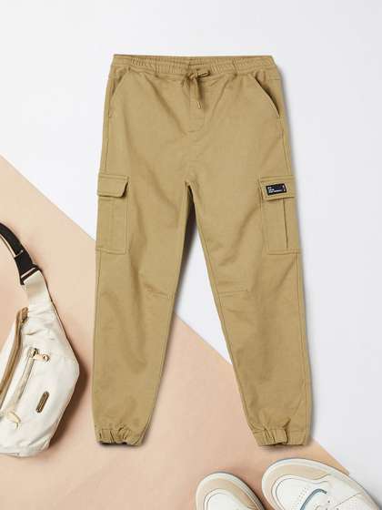 max Boys Solid Cargos
                    Trousers