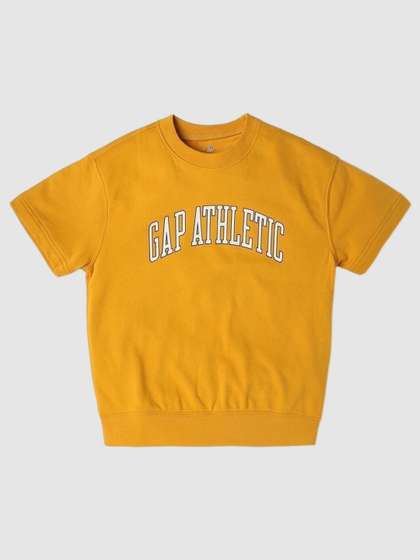 GAP Boys Brand Printed
                    Relaxed Fit Crew-Neck Sweatshirt