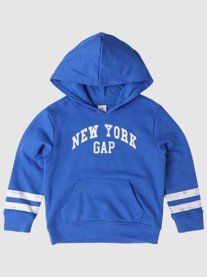 GAP Boy's Brand Logo
                    Printed Hooded Pullover Sweatshirt