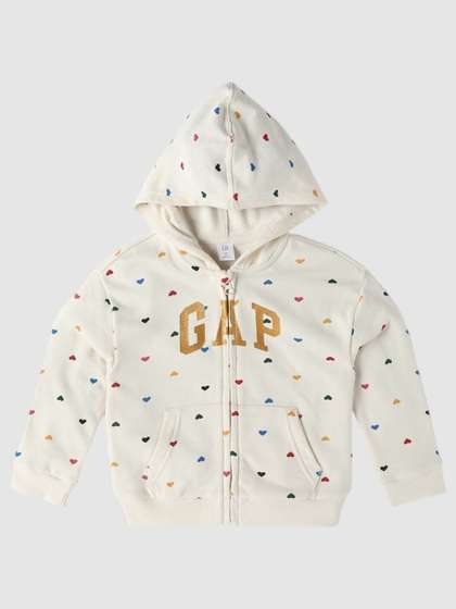 GAP Girls Printed
                      Kangaroo Pocket Hooded Sweatshirt