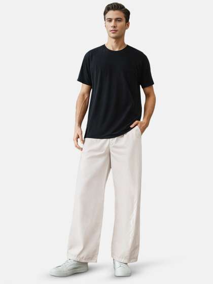glitchez Men Wide
                        Leg Jeans