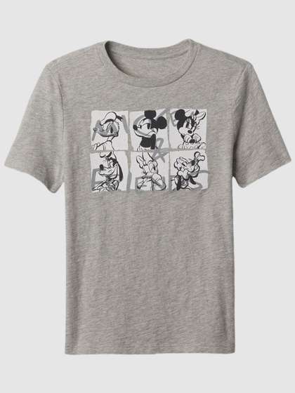 GAP Boys Mickey &
                    Friends Graphic Printed Round-Neck Pure Cotton
                    T-shirt