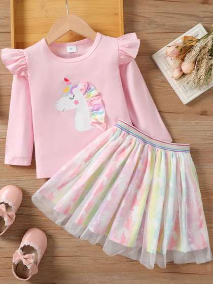 Hikuj Kids-Girls Pink
                    Clothing Set