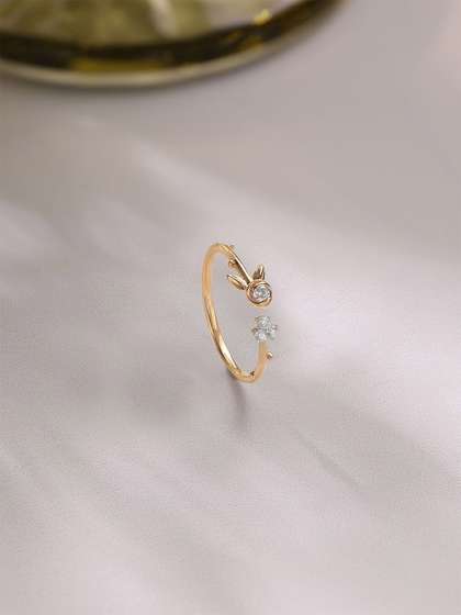 Mia by Tanishq 14KT
                        Yellow Gold and Natural Diamond Finger Ring
                        -1.181 g