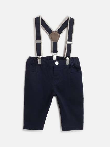 Chicco Boys Relaxed
                    Regular Fit Mid-Rise Flat-Front Cotton Trousers