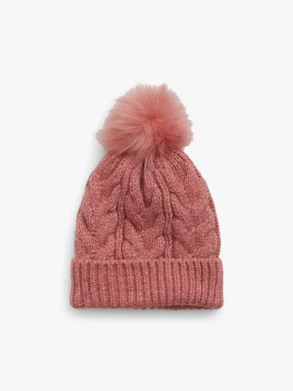 GAP Girls Cable Knit
                      Pom Pom Beanie