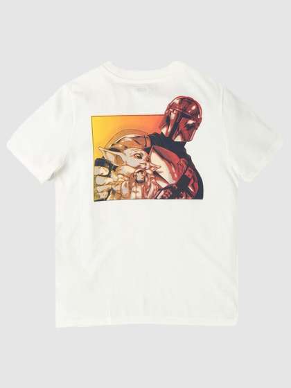 GAP Boys Star Wars
                    Graphic Printed Pure Cotton Relaxed Fit Round Neck
                    T-shirt