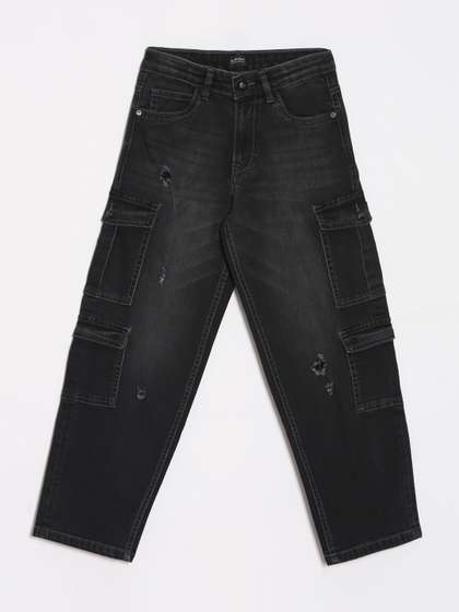 Allen Solly Junior Boys
                    Relaxed Fit Mid-Rise Light Fade Stretchable Jeans
