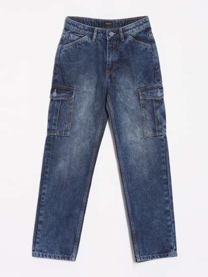 Allen Solly Junior
                      Boys Straight Fit Mid-Rise Light Fade Pure Cotton
                      Jeans