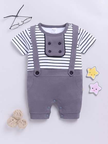 Moms Love Infant Boys
                    Pure Cotton Rompers