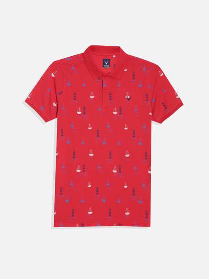 Allen Solly Junior Boys
                    Printed Polo Collar T-shirt