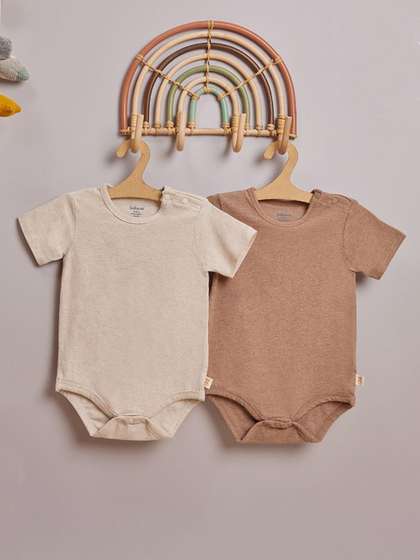 Softsens Infants Pack Of
                    2 Round Neck Breathable Bodysuit