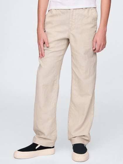 GAP Boys Straight-Fit
                    Mid-Rise Chino Trousers