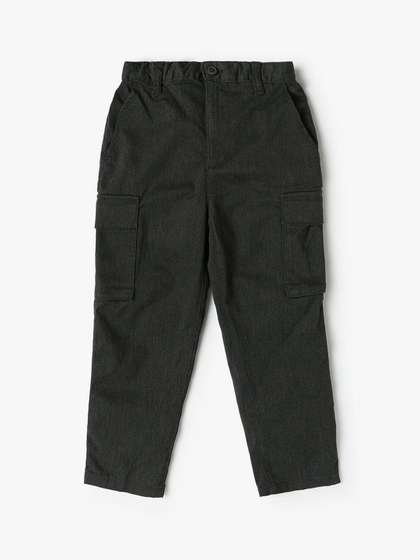 GAP Boys Pure Cotton
                    Mid-Rise Cotton Cargos