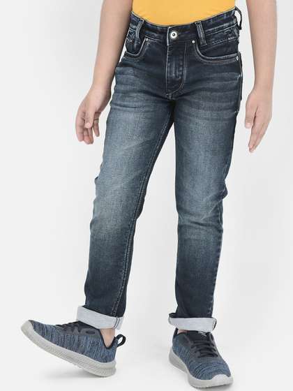 Crimsoune Club Boys Slim
                    Fit Mid-Rise Stretchable Jeans