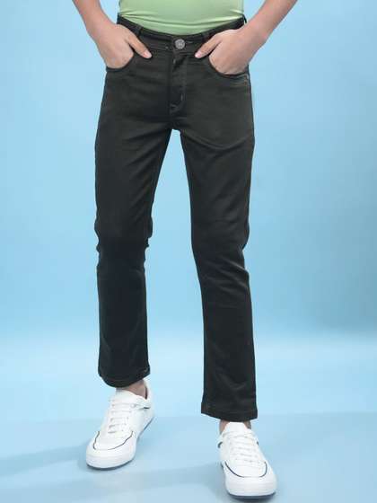 Crimsoune Club Boys Slim
                    Fit Mid-Rise Heavy Fade Stretchable Jeans