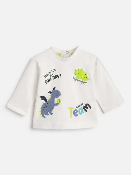 Chicco Boys Graphic
                    Printed Round Neck Cotton T-shirt
