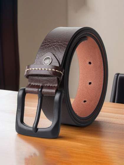 Provogue Men Textured
                    Leather Formal Belt