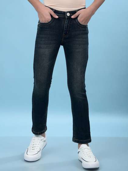 Crimsoune Club Boys Slim
                    Fit Mid-Rise Heavy Fade Stretchable Jeans