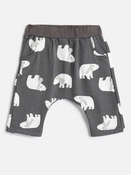 Chicco Boys Printed
                      Mid-Rise Relaxed Cotton Pleated Trousers