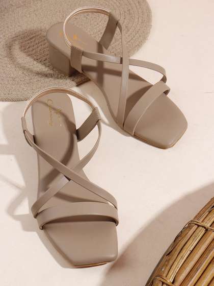 CHINRAAG Women Open
                        Toe Block Heel Sandals