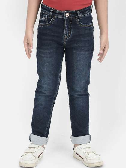 Crimsoune Club Boys
                      Slim Fit Mid-Rise Heavy Fade Stretchable Jeans