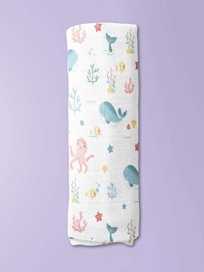 haus & kinder
                    Vitamin Sea Muslin Swaddle