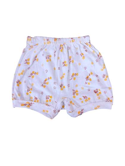 VastraMilap Pack of 12
                      Girls White Floral Printed Cotton Briefs