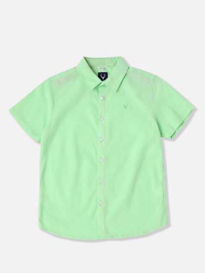 Allen Solly Junior Boys
                    Solid Spread Collar Cotton Casual Shirt