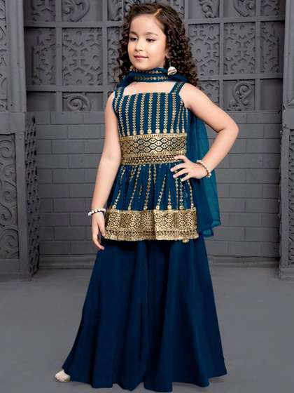 MD ENTERPRISE Girls
                      Georgette Dresses