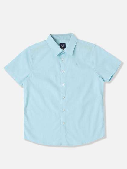 Allen Solly Junior
                        Boys Solid Spread Collar Cotton Casual Shirt