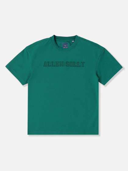 Allen Solly Junior Boys
                    Typography Printed Round Neck Cotton T-shirt