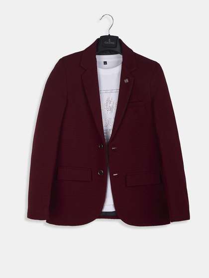 CHARCHIT Boys
                    Single-Breasted Casual Blazer With T-Shirt