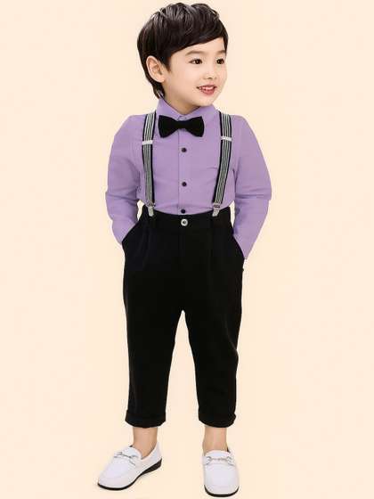 HEERALI FASHION Boys
                    Shirt with Trousers