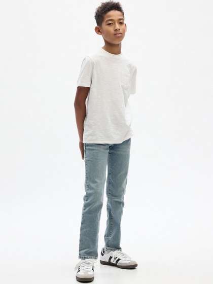GAP Boys Mid-Rise Slim
                    Fit Jeans