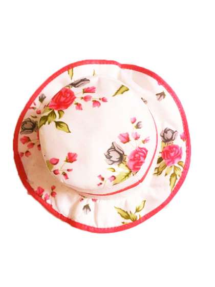 BAESD Kids-Unisex Floral
                    Printed Cotton Bucket Hat