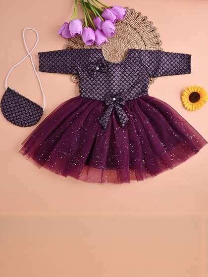 NFashion Girls Maroon
                    Dresses