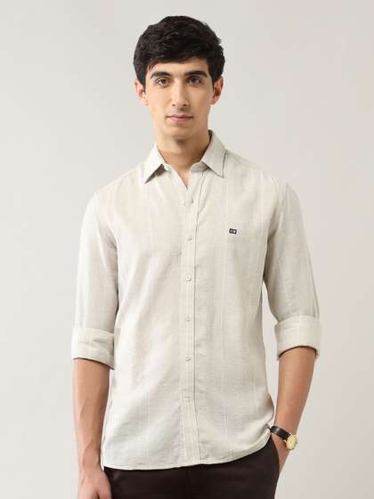 Arrow Sport Men
                          Striped Slim Fit Dobby Shirt