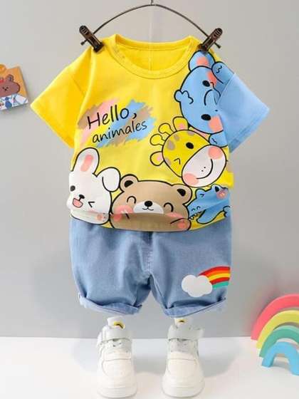 ELPIXIE FASHION
                      Kids-Boys Pure Cotton Clothing Set