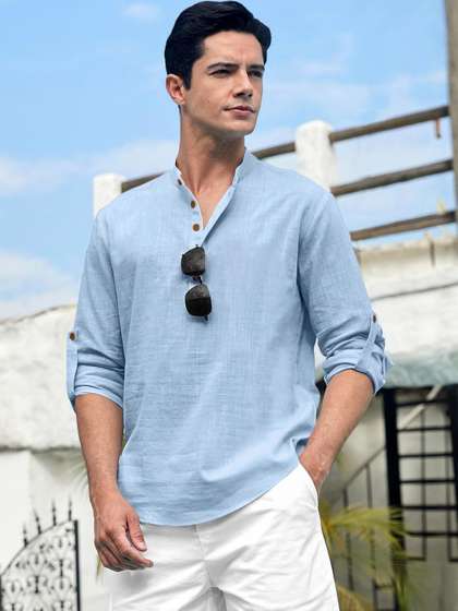 Fifth U Mandarin
                        Collar Straight Kurta