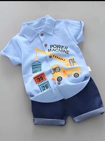 ELPIXIE FASHION
                    Kids-Boys Pure Cotton Clothing Set