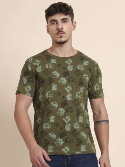 Greenfibre Men Printed Cotton T-shirt