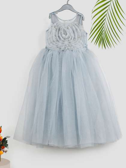 Toy Balloon kids Girls
                    Net Fit & Flare Maxi Dress